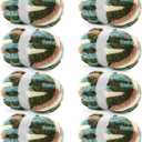 8 Pack Chunky Yarn for Hand Knitting - Chenille Blanket Yarn for Crocheting Blankets - 228 Yds/61.6 Oz Rainbow Ombre Yarns - Super Bulky Soft Thick Mixed Color Jumbo Yarns (8, Green-White-Curry)