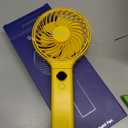 SWEETFULL Handheld Portable Fan, 5000mAh Rechargeable Battery, 6 Speed Wind, LED Digital Display, Foldable Electric Personal Mini Travel Fan with Backup Power, Summer Essentials Gifts for Women Girl
