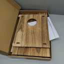 Wooden Router Storage Box - Decorative Wall-Mountable Modem Shelf for Home Organization, Dark Oak, Easy to Install, Cable Management System for up to 11" Tall Routersundefined