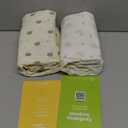 KeaBabies 2-Pack Organic Crib Sheets for Boys, Girls - 52x28 Fitted Crib Mattress Sheet Neutral, Breathable Jersey Cotton Cover for Baby Bed, Toddler Mattress, Soft & Cute Prints (Nibbles/Bruce)