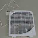 EZ-CHILL 9" Electric Portable 2-Speed, Quiet Box Fan, Ideal for Home, Bedroom, Dorm, & Office, BP-9B (White)