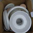 Electric Stew Pot, Ceramic Soup Porridge Cooker, Slow Cookers with Lid, 1L, White