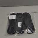 ACCFOD Black No Show Socks Women Cotton Thin Low Cut Non Slip Invisible Liner Socks 5-9, 6 Pairs