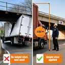 Load Height Measuring Stick, 20FT Sturdy Fiberglass Height Stick with Telescoping Pole, Non-Conductive Height Stick for Trucks with Carrying Bag,for Trucks,Trailers, Car Haulers