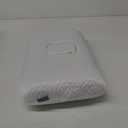 USlixury Ear Piercing Pillow with Foam Plug - Ear Pillow with Off Center and 4.7"X3.2" Hole, Soft CertiPUR-US Memory Foam, Cooling Piercing Pilow for Side Sleepers, Traveling, 16"X11"X4''