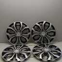 Universal15 inch Hubcaps Exterior Accessories for Car Black Carbon/Silver Wheel Cover Set of 4 Fits Toyota Corolla Honda Volkswagen Chevy Chevrolet Mazda Dodge Ford and Most Cars