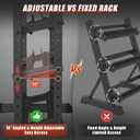 3-Tier Dumbbell Rack Stand Only, 1200LB Capacity Adjustable Weight Rack for Home Gym, Heavy-Duty Weight Stand for Dumbbells Kettlebells & Weight Plates(Rack Only)