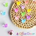 24 Pcs Thumb Tacks,Cute Push Pins,Colorful Decorative Pins,Mouse Tacks,for Bulletin Board,Cork Board,Class Decor Office or Home (24 Pcs - Gradient)