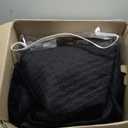 LEAONME Velvet Quilt California King Size 118''x106'', Lightweight Black Velvet Comforter Set with 2 Matching Shams, Soft Cross Stitch Bedspread Coverlet, Oversized King Bedding Set for All Season