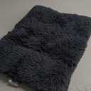 Washable Dog Bed for Small Dogs with Removable Cover, Super Soft Waterproof Dog Crate Bed with Non-Slip Bottom, Fluffy Pet Bed 2418 Inch, Dark Grey