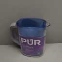 PUR 7-Cup Water Filter Pitcher, Cleaner, Great-Tasting Water, Dishwasher Safe, Powerful, Faster Filtration, LockFit Cap Design - White
