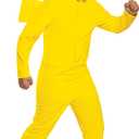 Disguise Pikachu Costume for Kids, Official Pokemon Costume Hooded Jumpsuit (Large (10-12))