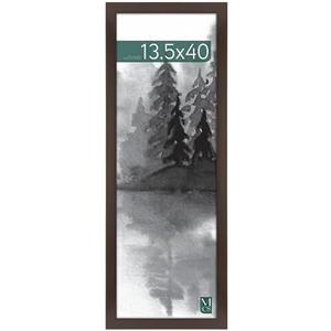 MCS Museum Poster Frame 11x30 Espresso Woodgrain, Vertical & Horizontal Wall Hanging Large Picture Frame for Photos, Posters & Art Prints (1-Pack)