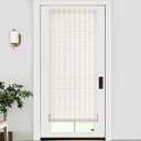 LazBlinds No Tools No Drill Bamboo Roller Shades, Cordless Bamboo Blinds, Light Filtering Roll Up Blinds for Windows, French Door, Porch or Patio, 26'' W x 70'' H, Whitewash B