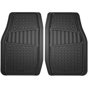 Armor All 2-Piece Truck Floor Mats, Heavy-Duty All-Weather Mats for Trucks — Black