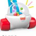 Fisher-Price Baby & Toddler Toy Corn Popper Blue Push-Along with Ball-Popping Action for Infants Ages 1+ Years, 2-Piece Assembly