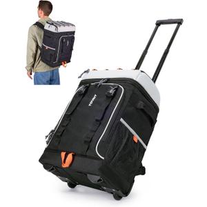 TOURIT Insulated Rolling Cooler Backpack, Leakproof Waterproof Beach Cooler Bag with Wheels and Handle, Outdoor Camping Picnic Travel, 30L