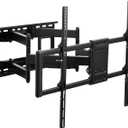 VIVO Heavy Duty 60 to 120 inch Extra Large Screen TV Articulating Wall Mount for LCD LED Flat and Curved Screens, Extended Arm Swivel Mount, Max VESA 900x600mm, Black, MOUNT-VW120M
