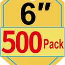 Zip Ties 6 Inch, 500 Pack, White Cable Ties for Multi-Purpose, Nylon/Plastic Wire Ties for Home Improvement, Office & Outdoor Use (Clear-Colored Style), 25lb Tensile Strength.