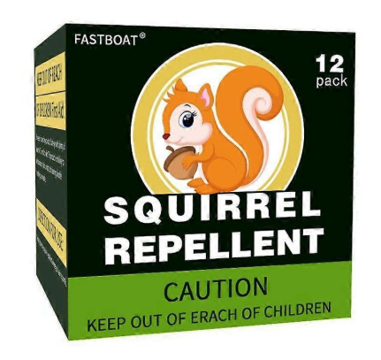 Squirrel Repellent 12 Pack, Chipmunk Repellent Outdoor