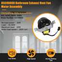 Upgrade 85598000 Bathroom Exhaust Vent Fan Motor Assembly Compatible with Nutone/Broan 605, 605n, 668n, 665n, Replaceable 85598000, CCW, Whisper-Quiet and Powerful