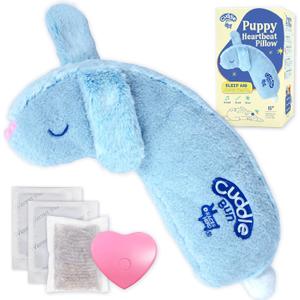 Race&Herd CuddleBun Heartbeat Puppy Toy Sleep Aid - Heartbeat Dog Toy, Dog Heartbeat Toy for Puppy Must Haves for Separation Pet Anxiety Relief Puppy Calming Aid, Dog Toys Behavioral Training