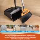 CLEANHOME Outdoor Brooms for Sweeping Patio, Commercial Grade Heavy Duty Broom with Stiff Bristle for Sweeping Garage,Deck,Kitchen,Straw, Outside Broom for Cleaning Pet Hair,Weeds,Leaves,Grey