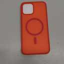 SUPFINE Magnetic for iPhone 12 Pro Max Case (Compatible with MagSafe) (Military Grade Drop Protection) Slim Translucent Matte Shockproof with Anti-Fingerprint Phone Case,Red