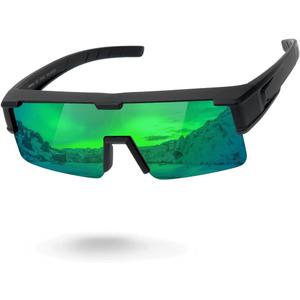 Meeloog Polarized Fit Over Glasses Sunglasses for Men Women, UV Protection Sports Wrap Around for Driving Cycling Fishing