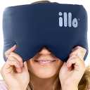 illo Wearable Pillow Sleep Mask | Blackout Weighted Eye Mask for Sleeping Napping & Side Sleepers | Soft Mulberry Silk Blend Patented Light Blocking for Travel Bed Camping Airplane Work | Women & Men