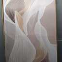 AOZEMI Large White Canvas Art Abstract Wall Art for Dining, 48"L x 24"W