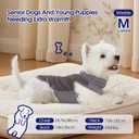 FUAMEY Dog Fleece Jacket for Small Dogs,Dog Winter Vest Lightweight Dogs Coat Pullover Breathable Pet Turtleneck Jackets Windproof Water Resistant Vests Warm Puppy Snowsuit Brown S (Grey)