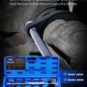 Orion Motor Tech CV Axle Puller Tool with Heavy Duty Slide Hammer, 8 pc CV Joint Removal Tool with 2" and 2.5" CV Joint Fork, CV Axle Removal Tool with Outer CV Joint Adapter Steel Cable Adapter