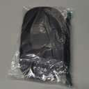 Electronics Organizer Bag Pouch Cable Charger Organizer Travel Shockproof Cord Carrying Case for Earphone Powerbank USB Hard Drive SD Card (Black)