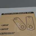 Keyless Entry Door Deadbolt with Handle Set, BEBASIA Fingerprint APP Smart Door Lock, Digital Keypad Bluetooth Deadbolt Lockset with Auto Lock Code Fob Black