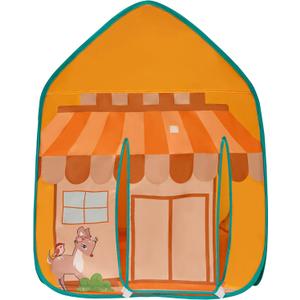 Lafyette. Kids Grocery Store Play Tent, Pop Up Indoor Outdoor Playhouse with Windows and Door, Market Shop Play Tent for Boys Girls Toddlers, Foldable Pretend Playhouse Toy for Children, Easy Setup