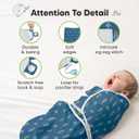 3-Pack Organic Baby Swaddle Sleep Sacks - Swaddles for Newborns, Infant 0-3 Months, Baby Girls, Boys, Soft & Snug Newborn Sleep Sack, Nursery Swaddling Blankets (Cosmo, OS)