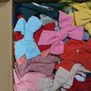 40 Pieces Girls Hair Bows Linen Fabric Bows Alligator Clips Hair Accessories for Little Girls Toddlers Kids and Teens