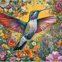 Jigsaw Puzzles for Adults 1000 Pieces, Interlock Perfectly No Dust, Impossible Difficult Hard Fun 1000 Piece Jigsaw Puzzles for Adults-1:1 Poster-Radiant Hummingbird