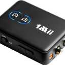 1Mii RCA Bluetooth 5.3 Adapter for TV, 3.5mm AUX Bluetooth Transmitter Receiver for 2 AirPods or Headphones, Home Stereo, Speakers, Projector, Treadmills, PC, with Volume Control, aptX Low Latency