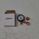 Reliable Single Scale Mechanical Pressure Gauge for Gas and Water (15psi) with 1/4" NPT Bottom Connection