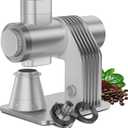 Gevi VelPro 400 Single Dose Espresso Grinder with Variable Speed, Stepless Adjustment, 64mm Titanium Flat Burr & Single Dosing Cup, Coffee Bean Grinder for Drip, French Press & Cold Brew-Silver