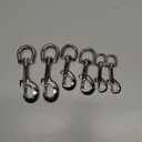 Trigger Clips Clasp, 6Pcs 3Size Swivel Snap Hooks 360° Swivel Trigger Snap Hooks for Pet Buckle Carabiner Keyring Home Outdoor Camping Picnic Heavy Duty