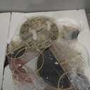 Large Wall Clock,Modern Silent Non-Ticking Metal Wall Art Wall Clocks Battery Operated, Horizontal or Vertical Hanging Clock for Living Room, Kitchen, Bedroom, or Office Wall Decor (34") (Gold-small)