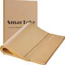 SMARTAKE 200 Pcs Parchment Paper Baking Sheets, 9x13 Inches Non-Stick Precut Baking Parchment, for Baking Grilling Steaming Bread Cup Cake Cookie and More (Unbleached)