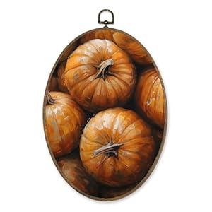 LKETW Vintage Moody Mushroom Oval Wall Art Decor, Dark Cottage core Oval Canvas Hanging Decor, Gothic Academia Mushroom Wall Decorations for Home Living Room Bedroom, 8.6x11.4 Inch