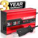 36 Volt Golf Cart Battery Charger for EZGO & Yamaha(Lead-Acid),18 Amp Smart Charger with Trickle Charge,4-6 Hours Full Charge,18A 36 Volt Golf Cart Charger.