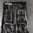 COLAMY Executive Office Ergonomic Chair with Thick Bonded Leather, 300lbs Capacity Big and Tall High Back Desk Chair with Flip-up Armrests, Adjustable Height and Tilt for Working, Study, Gaming,2PC (287-black)