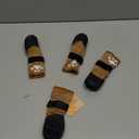 BeautyZoo Anti Slip Dog Socks, Dog Boots for Hardwood Floors Prevent Licking, Traction Control Waterproof Rubber Sole Paw Protectors for Small Medium Large Dogs, Khaki S