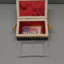 Sewing Basket Kit Sewing Box with Mini Sewing Accessories for Kids, Small (Black Polka Dot)